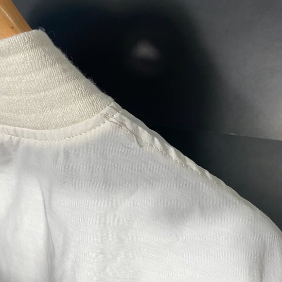 Oblivian by Represent Semi-sheer Long Bomber white men's size 3 / Large - Picture 7 of 10